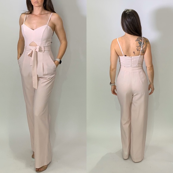 dressy pink jumpsuit